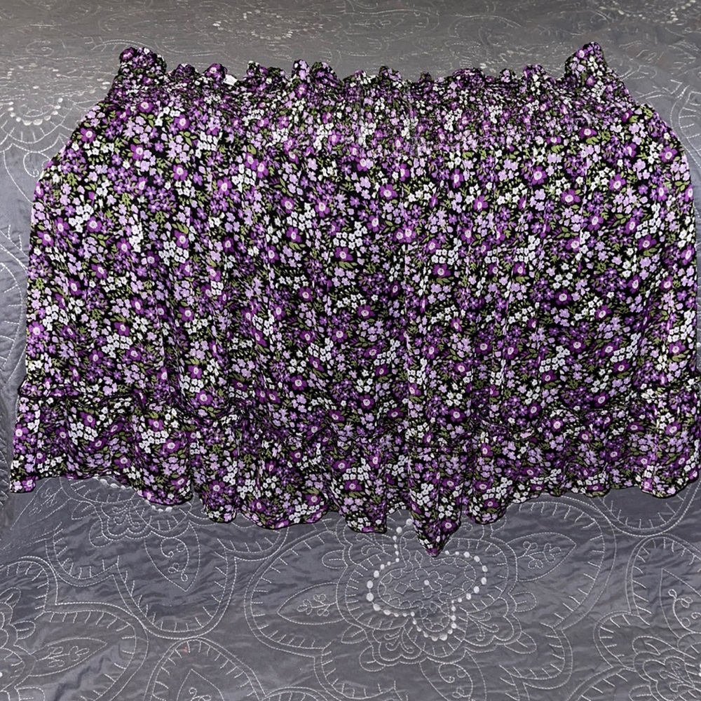 vintage floral skirt
